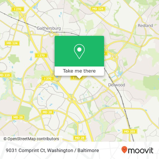 Mapa de 9031 Comprint Ct, Gaithersburg, MD 20877