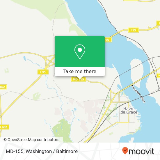 Mapa de MD-155, Havre de Grace, MD 21078