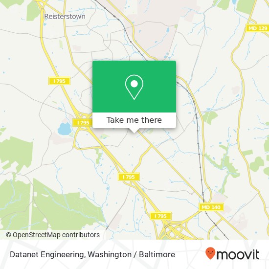 Datanet Engineering, 11416 Reisterstown Rd map