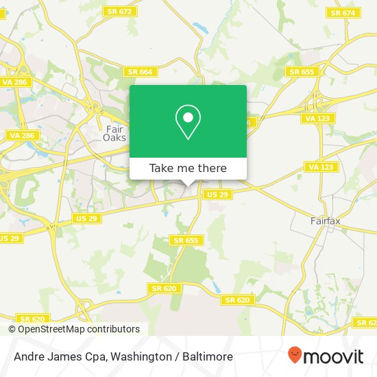 Mapa de Andre James Cpa, 4209 Ridge Top Rd