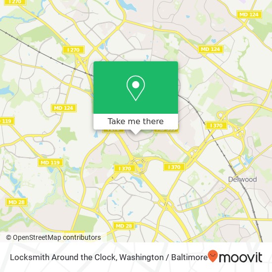 Mapa de Locksmith Around the Clock, 308 Summit Hall Rd