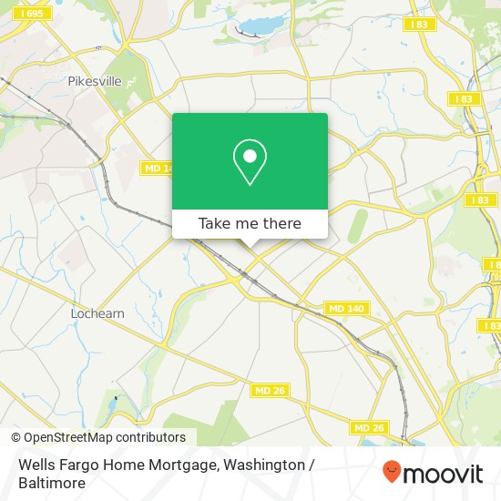 Wells Fargo Home Mortgage, 5701 Reisterstown Rd map