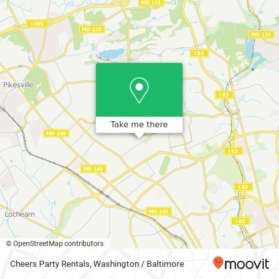 Mapa de Cheers Party Rentals, 5905 Simmonds Ave