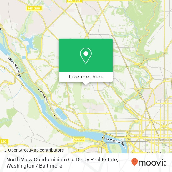 Mapa de North View Condominium Co Delby Real Estate, 4004 Edmunds St NW