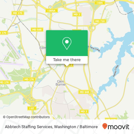 Mapa de Abbtech Staffing Services, 7310 Ritchie Hwy