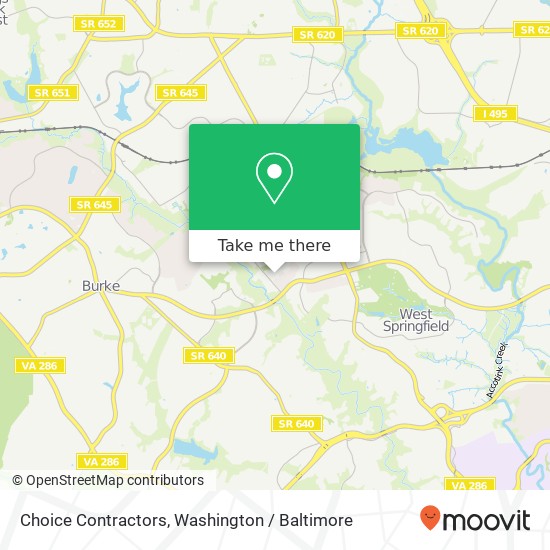 Choice Contractors map