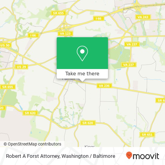 Mapa de Robert A Forst Attorney, 10195 Main St