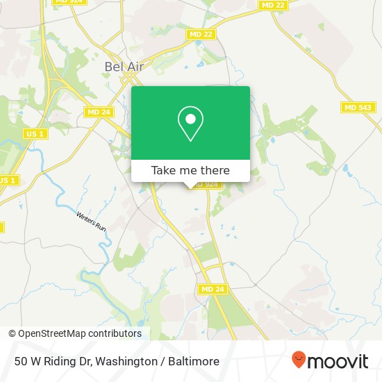 50 W Riding Dr, Bel Air, MD 21014 map