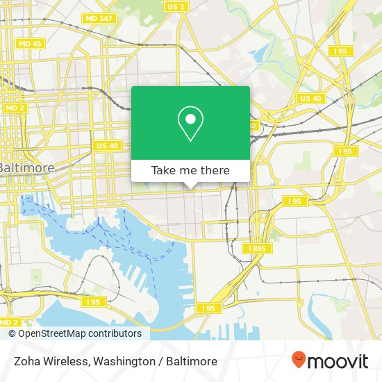 Zoha Wireless, 3304 Eastern Ave map