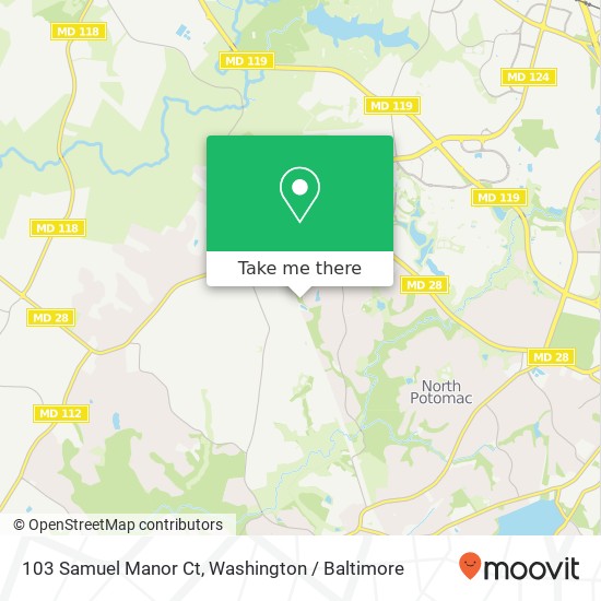 103 Samuel Manor Ct, Gaithersburg, MD 20878 map