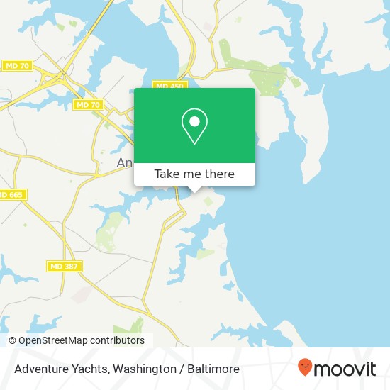 Mapa de Adventure Yachts, 222 Severn Ave