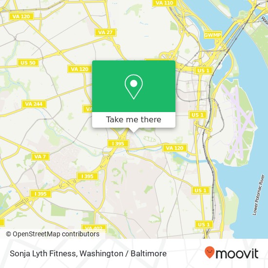 Mapa de Sonja Lyth Fitness, 1800 26th St S