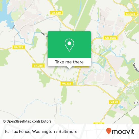 Mapa de Fairfax Fence
