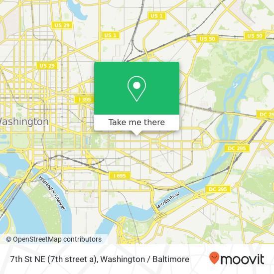 7th St NE (7th street a), Washington, DC 20002 map