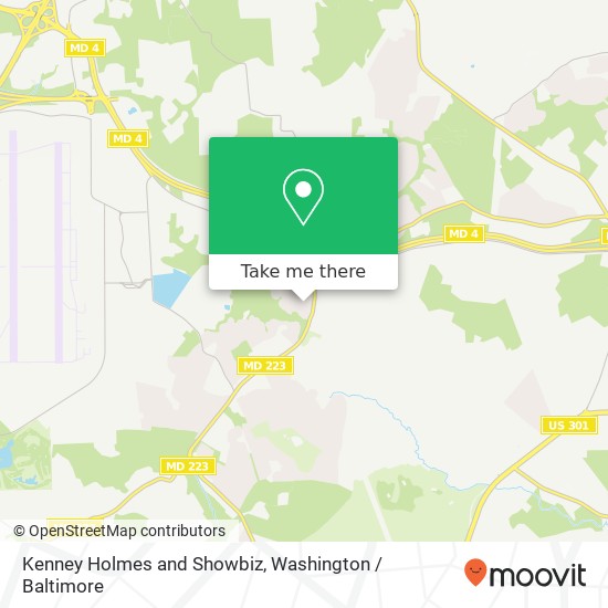 Kenney Holmes and Showbiz map