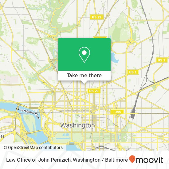 Law Office of John Perazich, 1700 14th St NW map