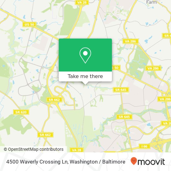 4500 Waverly Crossing Ln, Chantilly, VA 20151 map