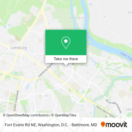 Fort Evans Rd NE map