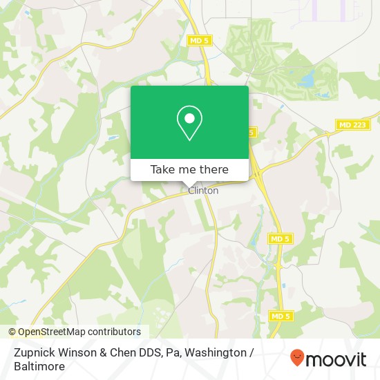 Zupnick Winson & Chen DDS, Pa, 9131 Piscataway Rd map