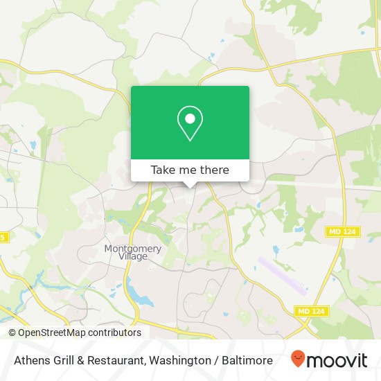 Mapa de Athens Grill & Restaurant, 9124 Rothbury Dr