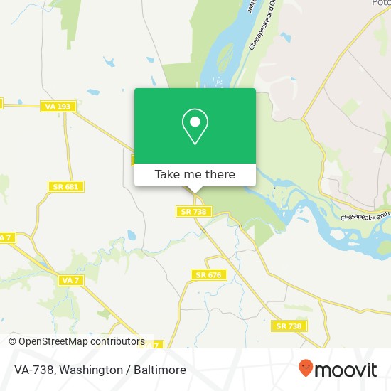 Mapa de VA-738, Great Falls, VA 22066