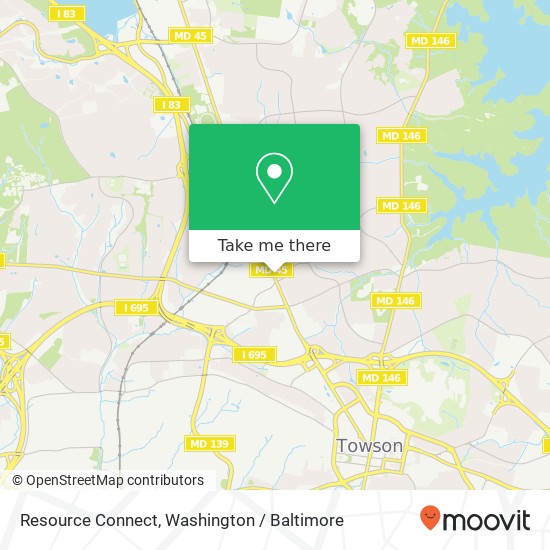 Mapa de Resource Connect, 1615 York Rd