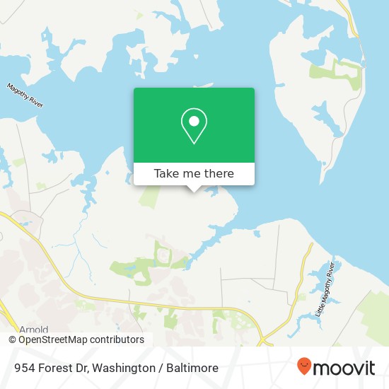 954 Forest Dr, Arnold, MD 21012 map
