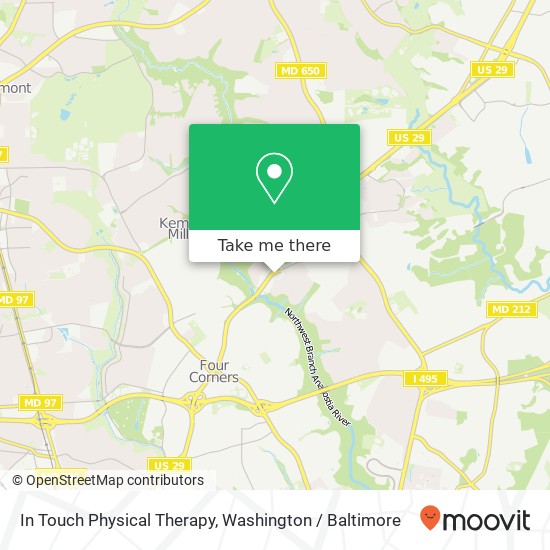 In Touch Physical Therapy, 10801 Lockwood Dr map