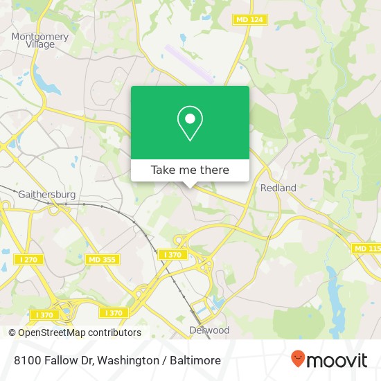 8100 Fallow Dr, Gaithersburg, MD 20877 map