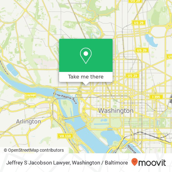 Jeffrey S Jacobson Lawyer, 2445 M St NW map