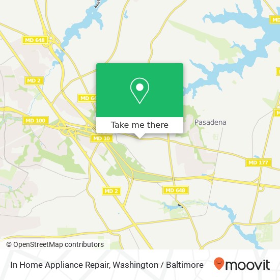 Mapa de In Home Appliance Repair, 171 Mountain Rd