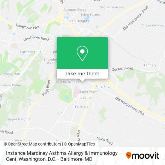 Instance Mardiney Asthma Allergy & Immunology Cent map