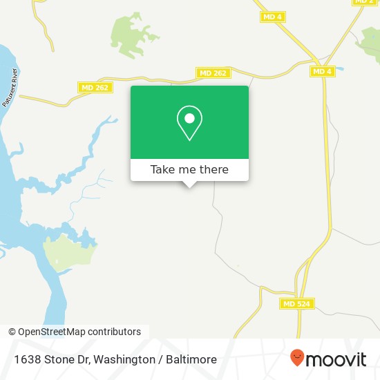 1638 Stone Dr, Huntingtown, MD 20639 map