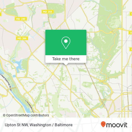 Mapa de Upton St NW, Washington, DC 20016