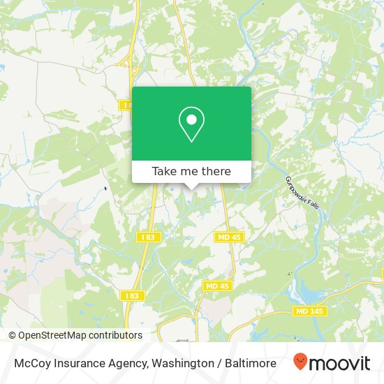 Mapa de McCoy Insurance Agency, 913 Ridgebrook Rd