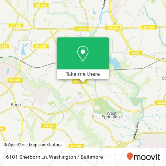 6101 Sherborn Ln, Springfield, VA 22152 map