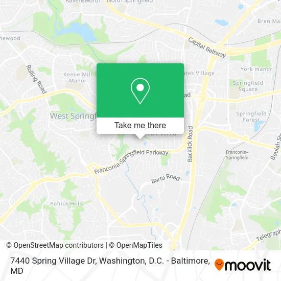 7440 Spring Village Dr map