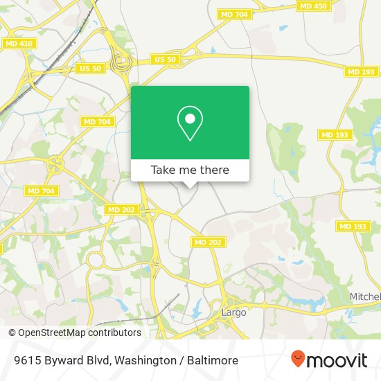 9615 Byward Blvd, Bowie, MD 20721 map