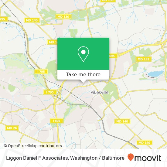 Mapa de Liggon Daniel F Associates, 3906 Naylors Ln