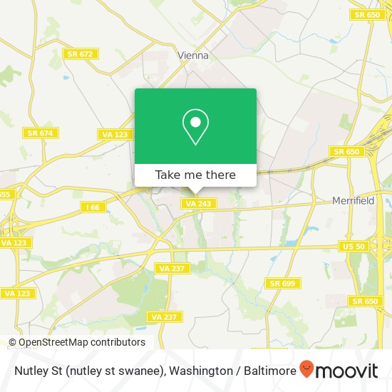 Nutley St (nutley st swanee), Fairfax, VA 22031 map