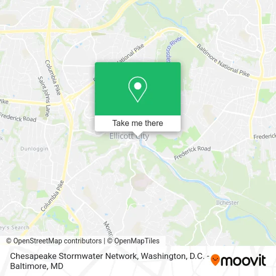 Mapa de Chesapeake Stormwater Network