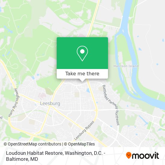 Loudoun Habitat Restore map