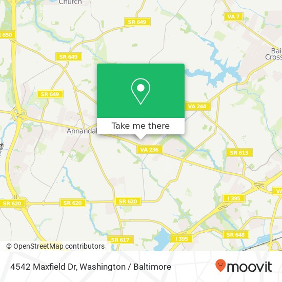 4542 Maxfield Dr, Annandale, VA 22003 map