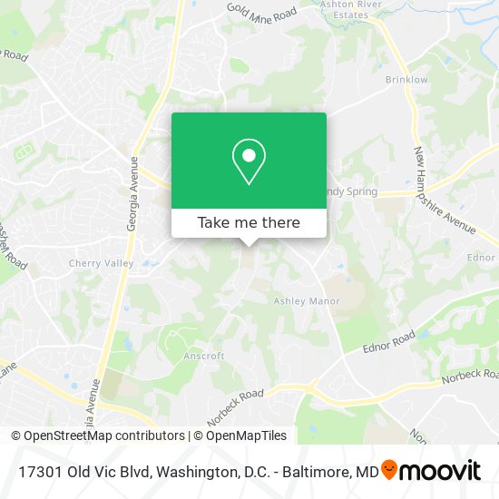 Mapa de 17301 Old Vic Blvd
