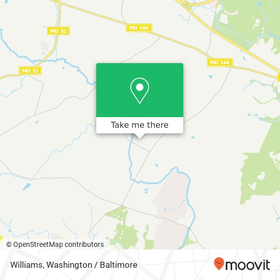 Williams, 11910 Carroll Mill Rd map