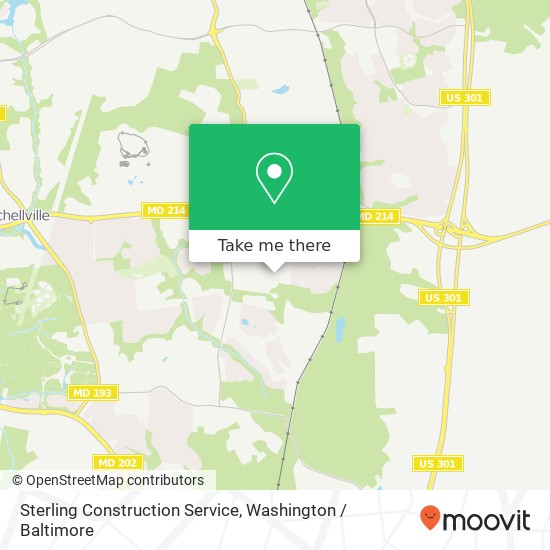 Mapa de Sterling Construction Service