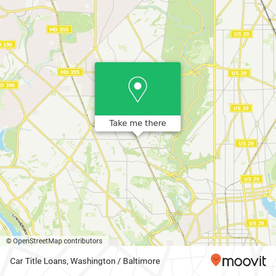 Car Title Loans, 4201 Connecticut Ave NW map