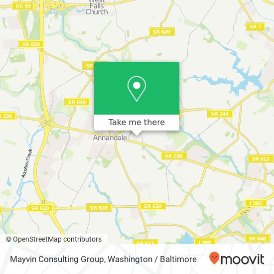 Mapa de Mayvin Consulting Group, 4312 Evergreen Ln