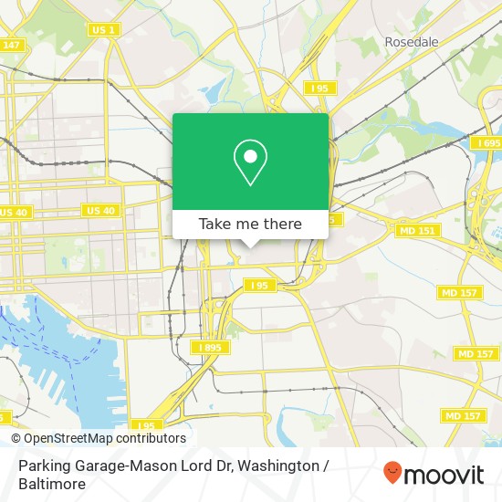 Mapa de Parking Garage-Mason Lord Dr, Baltimore, MD 21224