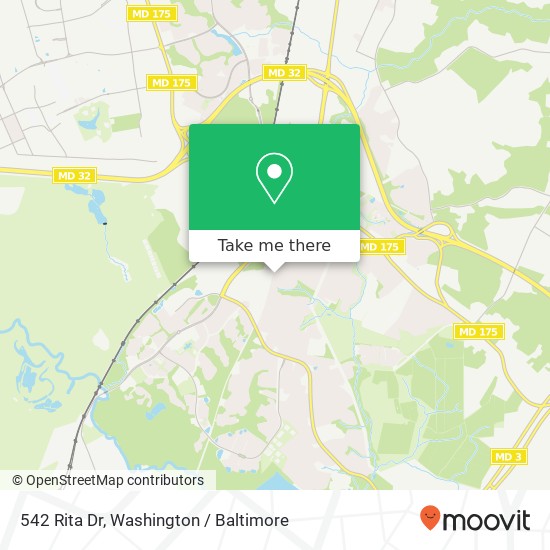 542 Rita Dr, Odenton, MD 21113 map